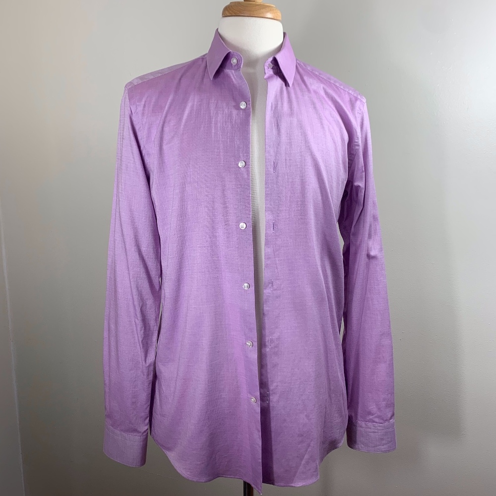 Hugo Boss Isko Dotted Dress Shirt NWOT